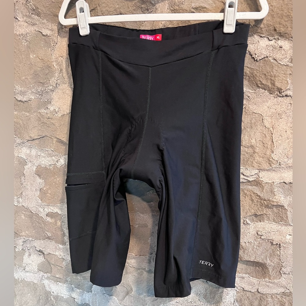 Size XL Terry Women's  Liberty Black Cycling Bike hybrid Shorts